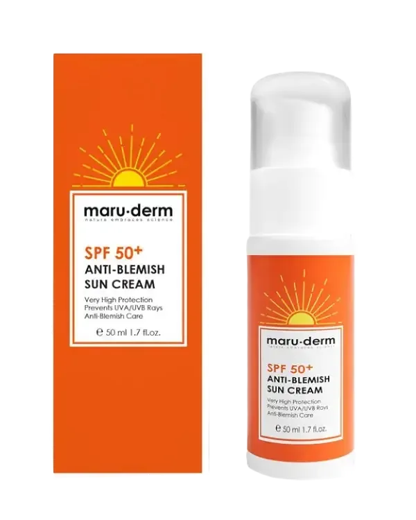 maru.derm SPF 50+ Leke Karşıtı Güneş Kremi (SPF 50+ Anti-Blemish Sun Cream)