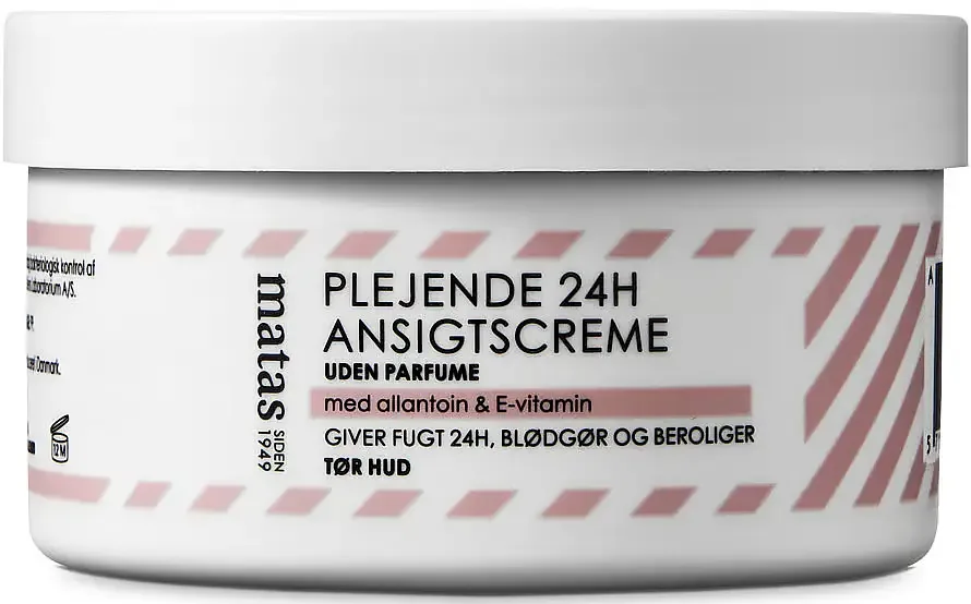 Matas Plejende 24H Ansigtscreme Til Tør Hud Uden Parfume