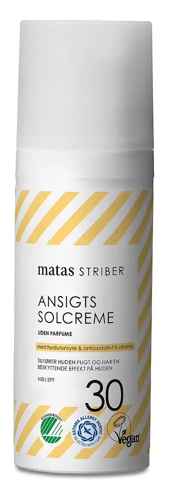 Matas Striber Ansigtssolcreme SPF 30 Uden Parfume