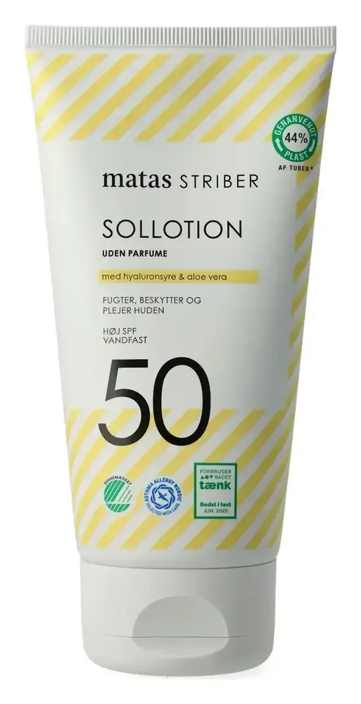 Matas Matas Striber Sollotion SPF 50 Uden Parfume (Ingredients Explained)