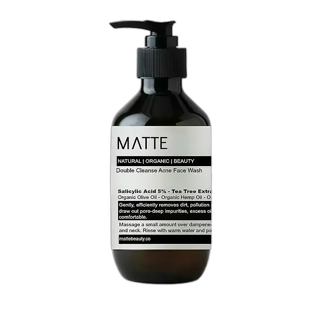 Matte Beauty Double Cleanse Acne Face Wash With 5% Salicylic Acid
