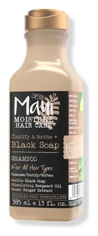 Maui Moisture Clarify & Soothe + Black Soap Shampoo
