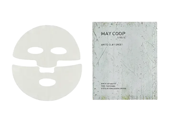 May Coop May Coop White Clay Sheet Mask "Birch Sap Face Sheet Mask"