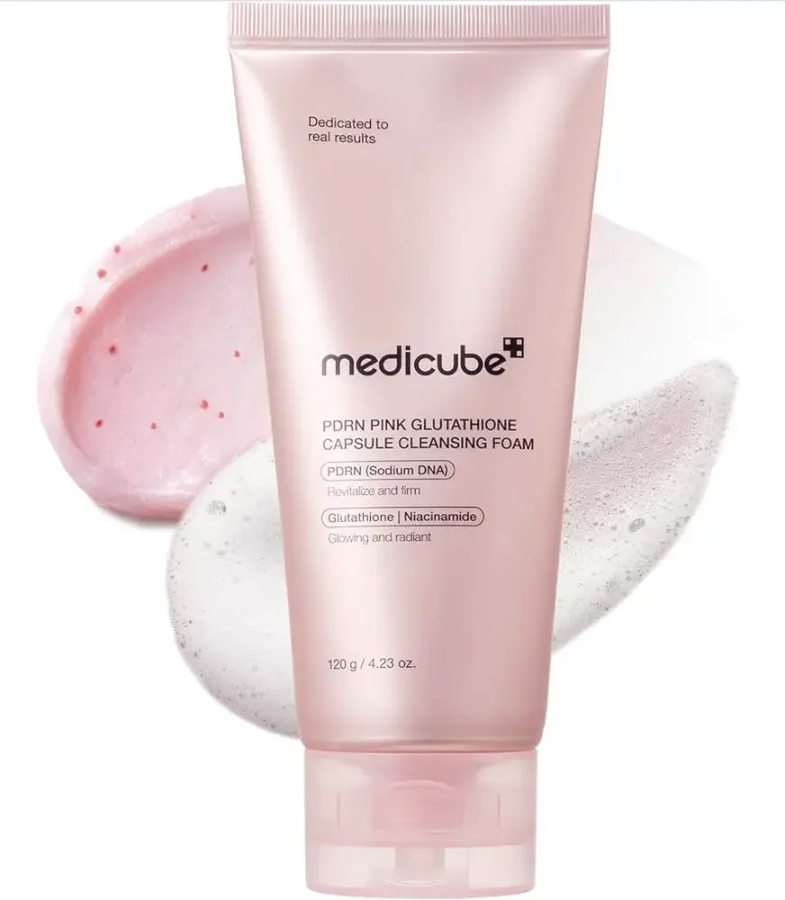 MediCube PDRN Pink Glutathione Capsule Cleansing Foam