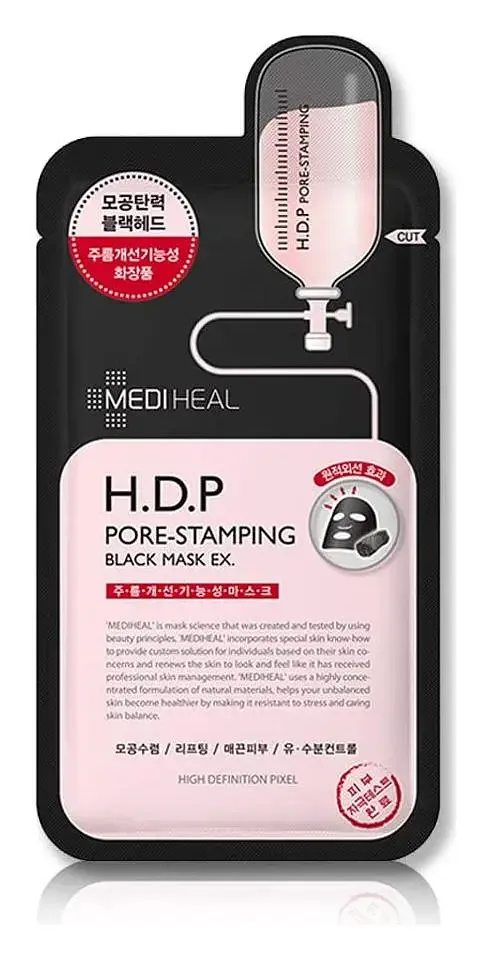 MEDIHEAL Black Mask Ex H.D.P Pore Stamping