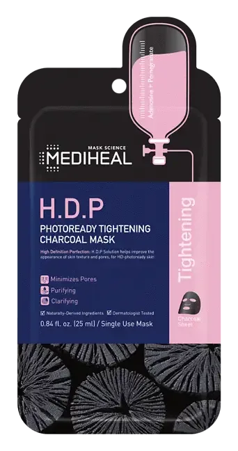 MEDIHEAL H.D.P Photoready Tightening Charcoal Mask