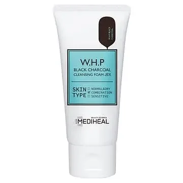 MEDIHEAL W.H.P Black Charcoal Cleansing Foam Jex