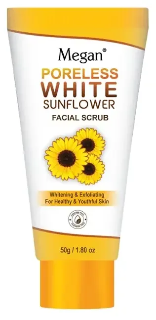 Megan Beauty Poreless White Sunflower Facial Scrub