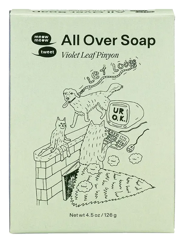 Meow Meow Tweet All Over Soap Violet Leaf Piñyon