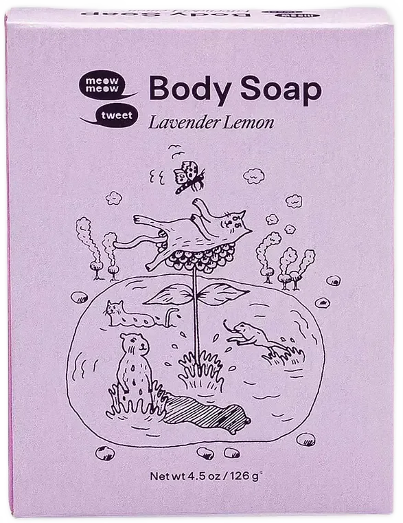 Meow Meow Tweet Body Soap Lavender Lemon