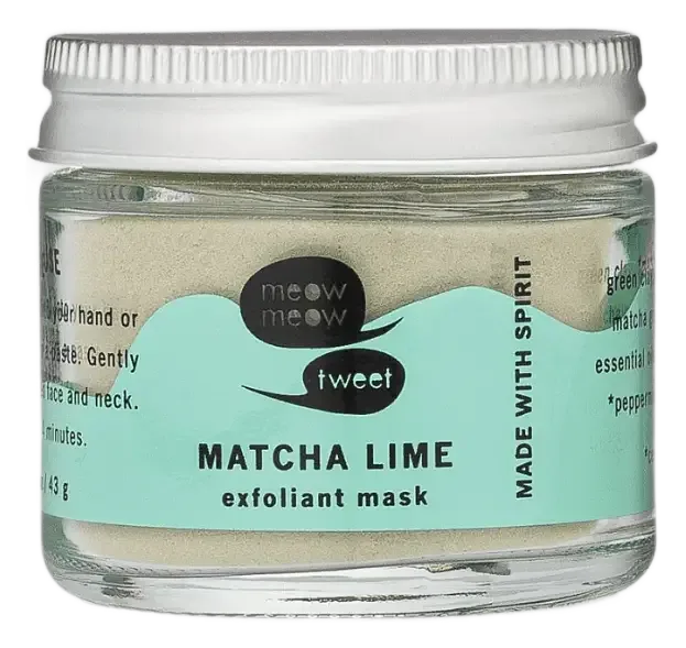 Meow Meow Tweet Exfoliant Mask Matcha Lime