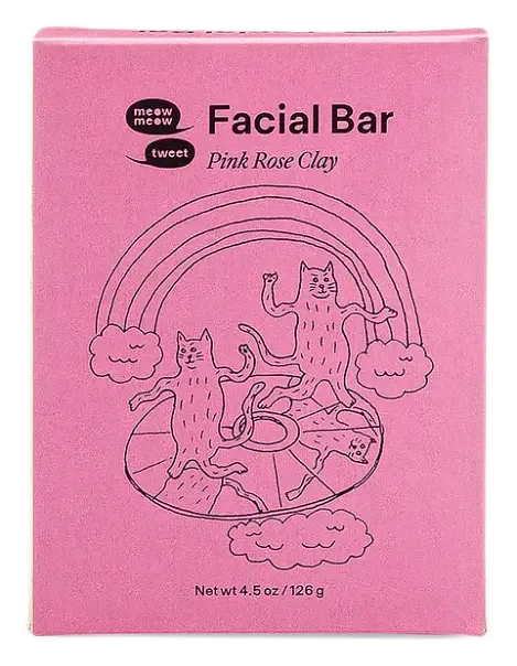 Meow Meow Tweet Facial Bar - Pink Rose Clay