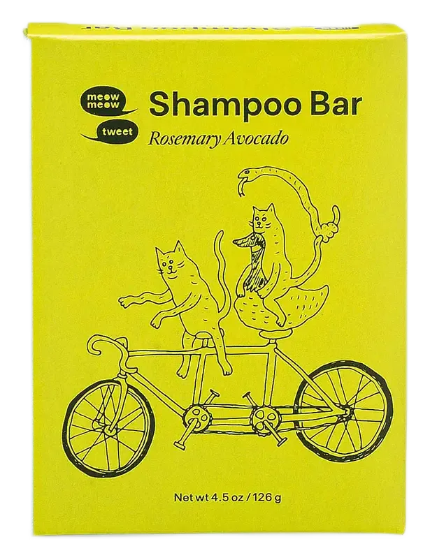Meow Meow Tweet Shampoo Bar Rosemary Avocado