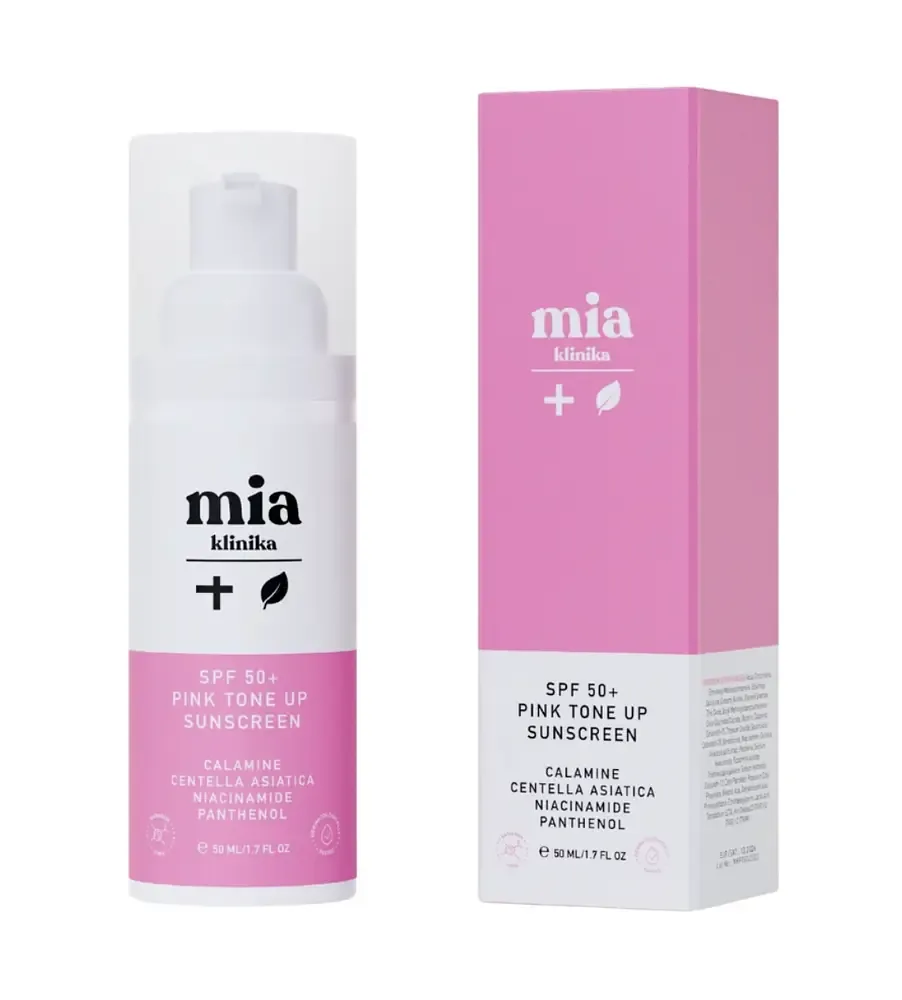 Mia Klinika SPF 50+ Pink Tone Up Sunscreen