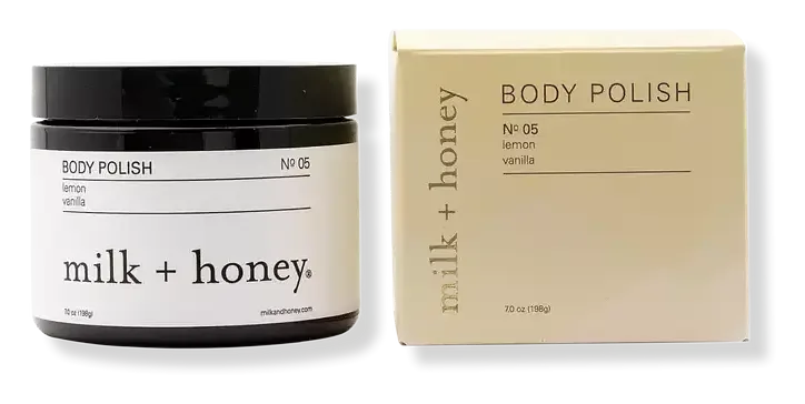 Milk + Honey Lemon, Vanilla Body Polish No.05