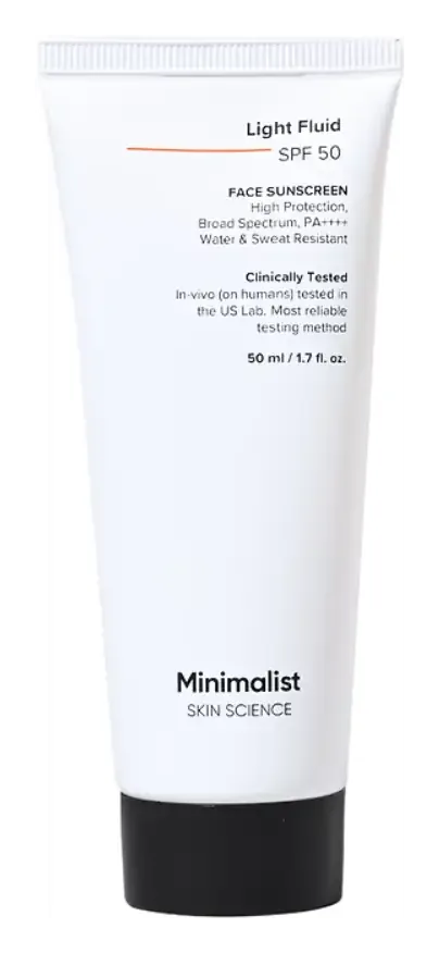 Minimalist Minimalist Light Fluid SPF 50 Sunscreen (Ingredients Explained)