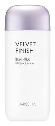 MISSHA All Around Safe Block Velvet Finish Sun Milk SPF50+/PA++++