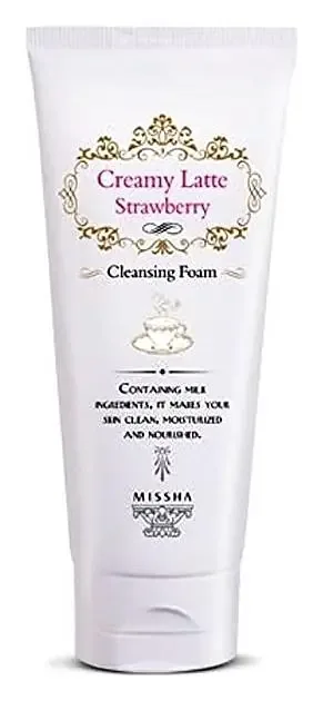 MISSHA Creamy Latte Strawberry Cleansing Foam