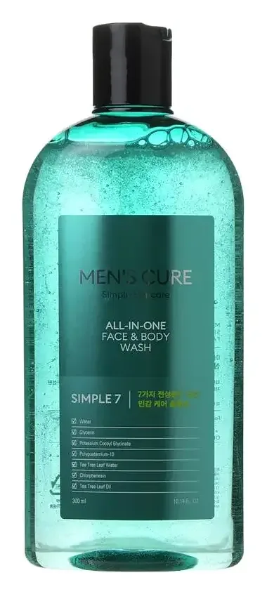 MISSHA Men's Cure Simple 7 All-In-One Face & Body Wash