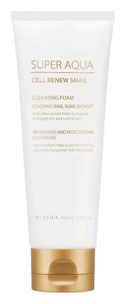 MISSHA Super Aqua Cell Renew Snail Cleansing Foam