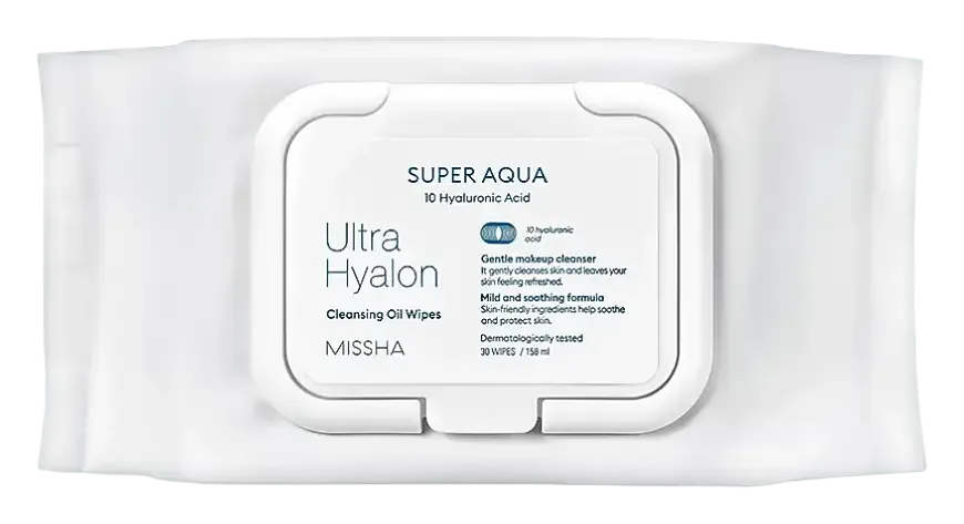 MISSHA Super Aqua Ultra Hyalron Cleansing Oil Wipes