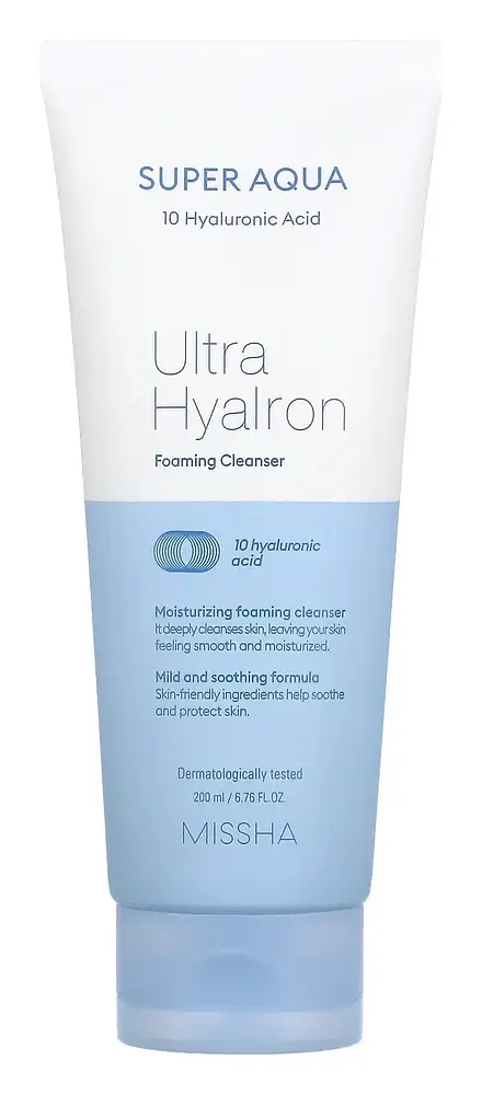 MISSHA Super Aqua Ultra Hyalron Foaming Cleanser