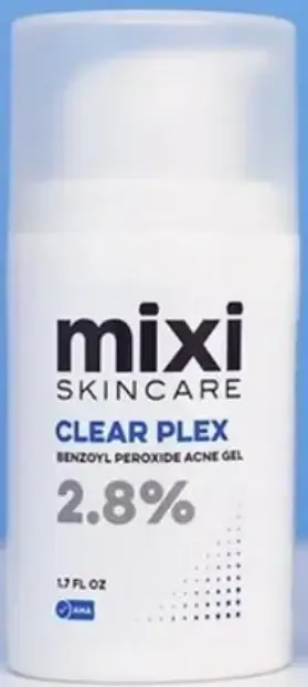 Mixi Skincare Clear Plex Benzoyl Peroxide Acne Gel
