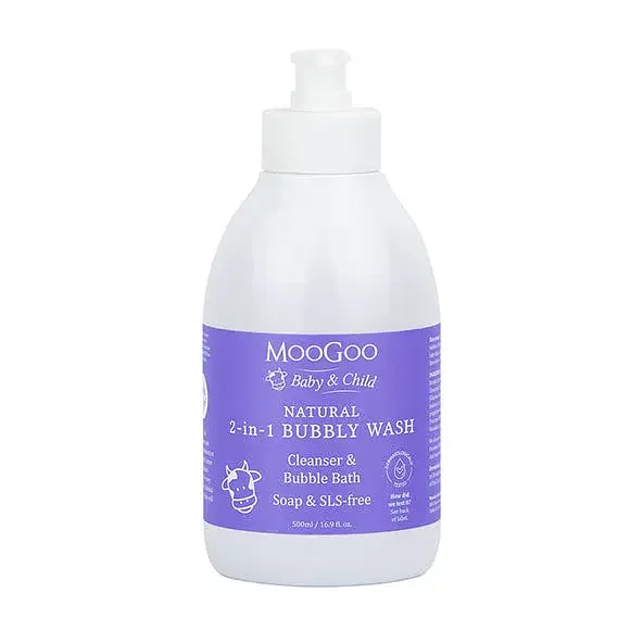 MooGoo Natural 2-In-1 Bubbly Wash