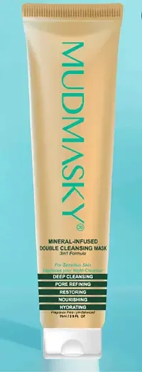 MUDMASKY Mineral-Infused Double Cleansing Mask