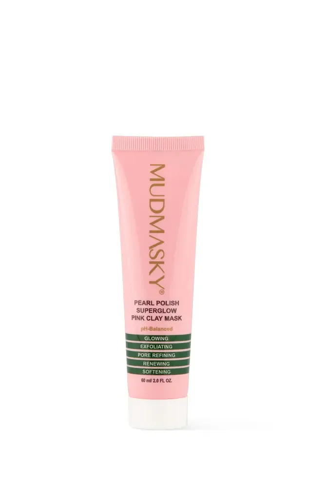 MUDMASKY Pearl Polish Superglow Pink Clay Mask