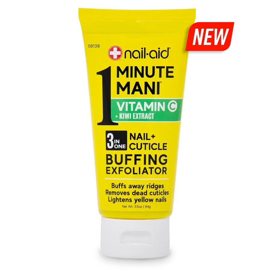 Nail-Aid 1 Minute Mani 3-In-1 Nail + Cuticle Buffing Exfoliator