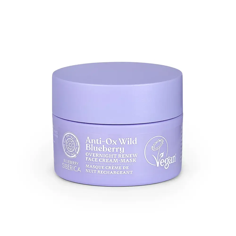 Natura Siberica Anti-Ox Wild Blueberry Overnight Renew Face Cream-Mask