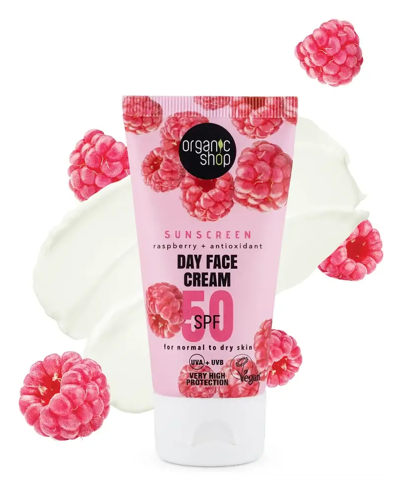 Natura Siberica Organic Shop Sunscreen Day Face Cream 50 SPF Normal to dry skin