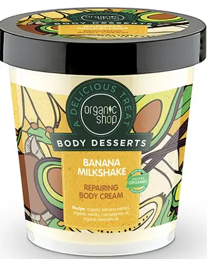 Natura Siberica Repairing Body Cream - Banana Milkshake