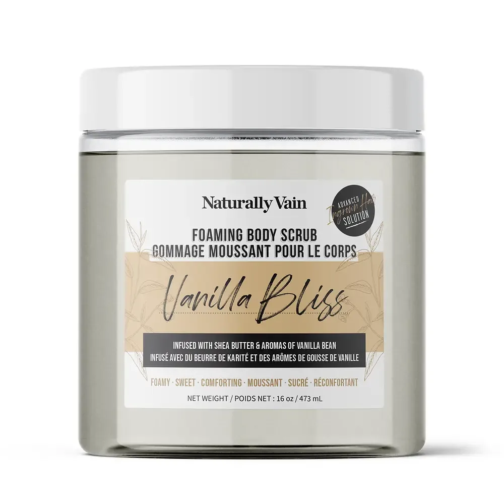 Naturally Vain Vanilla Bliss Foaming Body Scrub