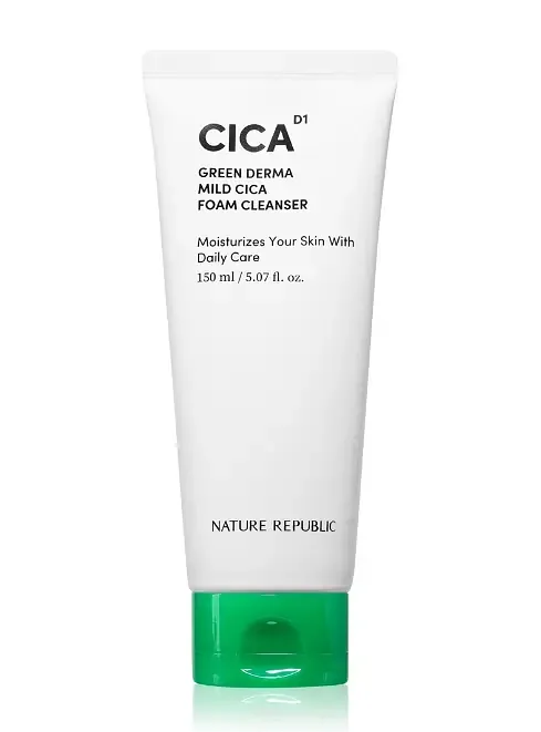 NATURE REPUBLIC Green Derma Mild Cica Foam Cleanser