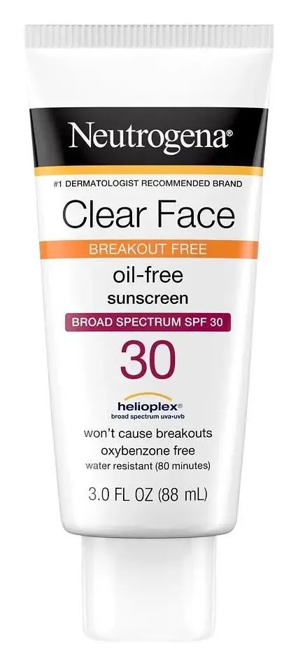 Neutrogena Clear Face Oil Free Sunscreen SPF 30