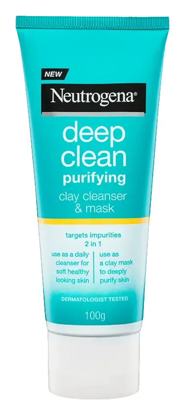 Neutrogena Deep Clean Purifying Clay Cleanser + Mask