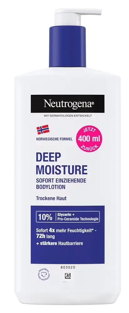 Neutrogena Deep Moisture Fast Absorbing Body Lotion
