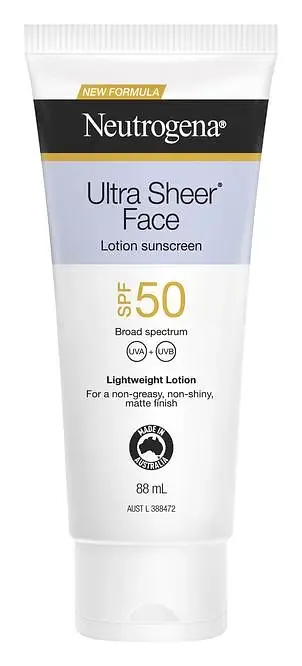 Neutrogena Ultra Sheer Face Lotion Sunscreen SPF 50