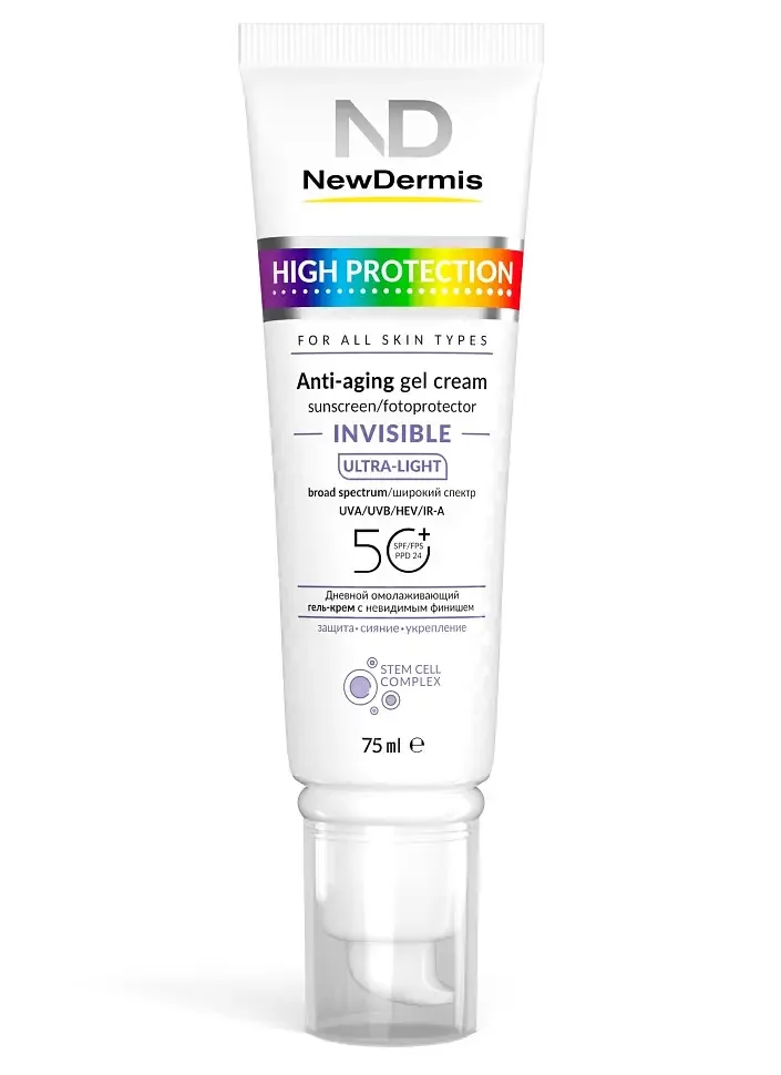 Newdermis High Protection Invisible Anti-Aging Gel Cream SPF 50+