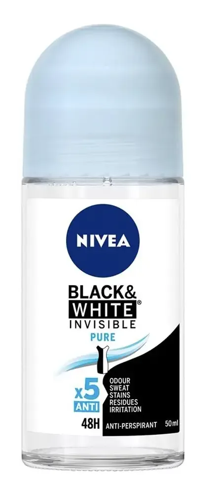 Nivea Black & White Invisible Pure Antiperspirant Roll-On