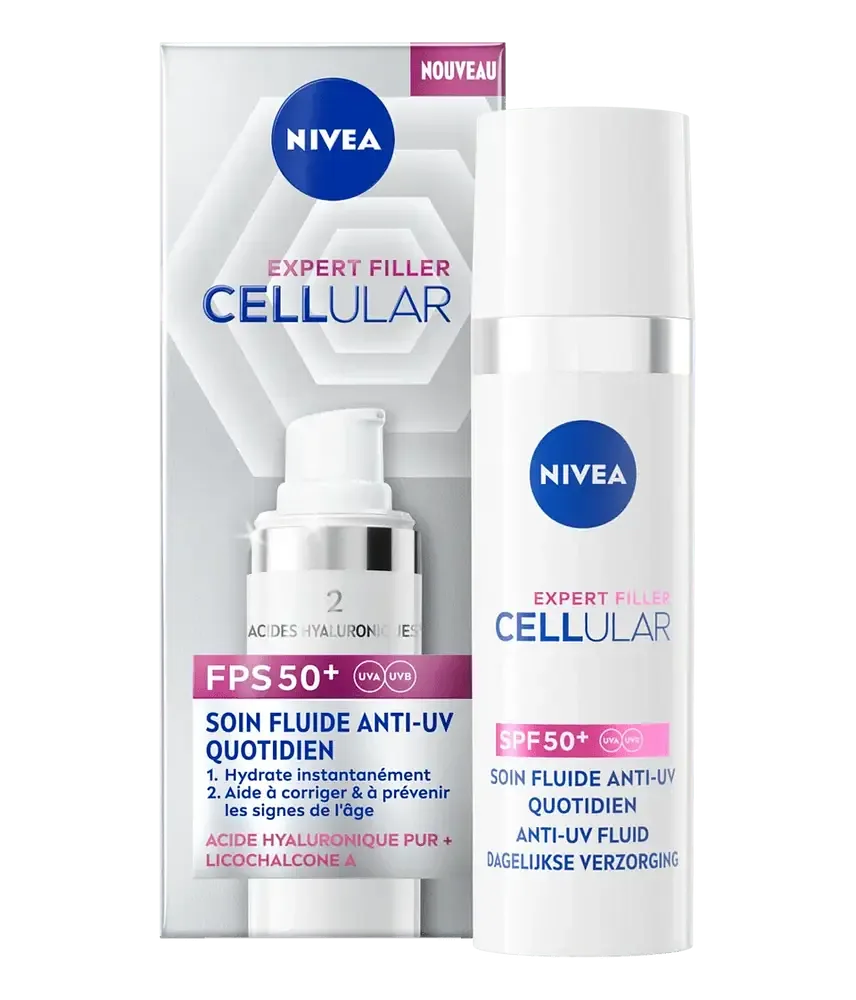 Nivea Expert Filler Cellular Soin Fluide Anti UV Quotidien SPF 50+