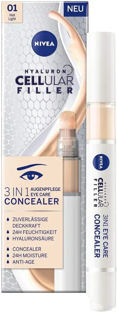 Nivea Hyaluron Cellular Filler 3-In-1 Concealer Eye Care