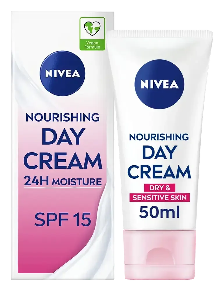 Nivea Nourishing Day Cream Dry & Sensitive Skin SPF 15
