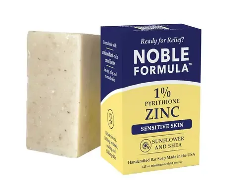 Noble Formula SunFlower & Shea 1% Pyrithione Zinc (ZnP) Bar Soap