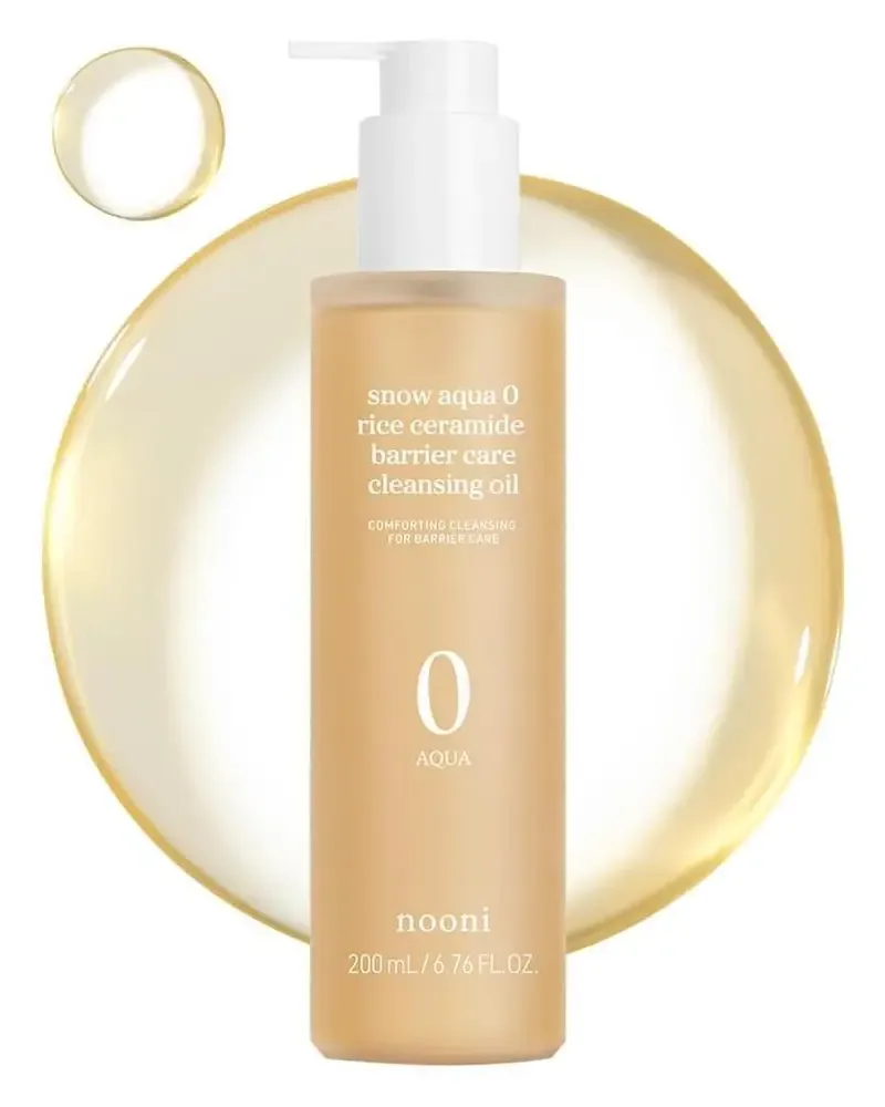 NOONI Snow Aqua 0 Rice Ceramide Barrier Care Cleansing Oil