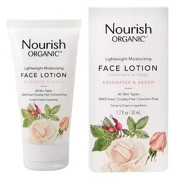Nourish Organic Organic Lightweight Moisturizing Face Lotion