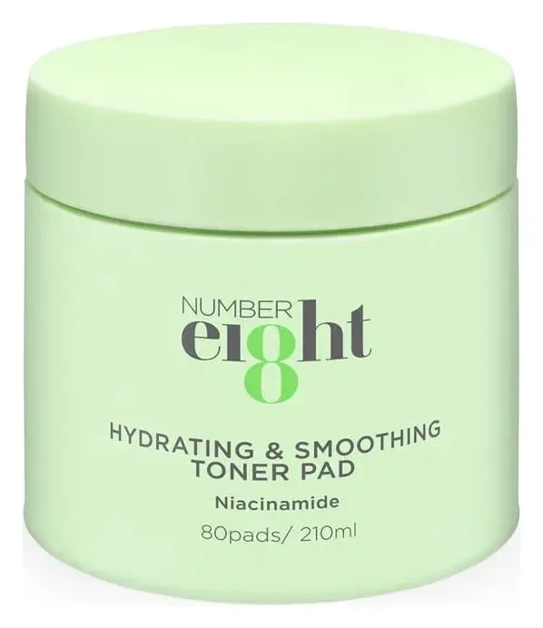 Number eI8ht Hydrating And Smoothing Toner Pad