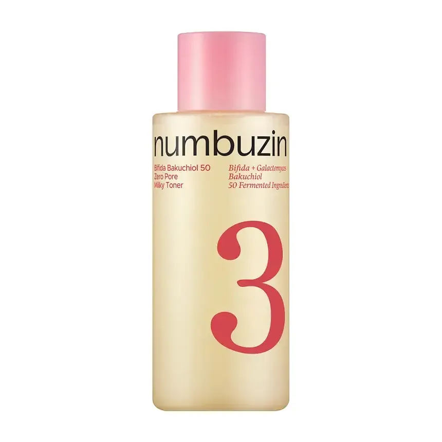 Numbuzin No.3 Bifida Bakuchiol 50 Zero Pore Milky Toner
